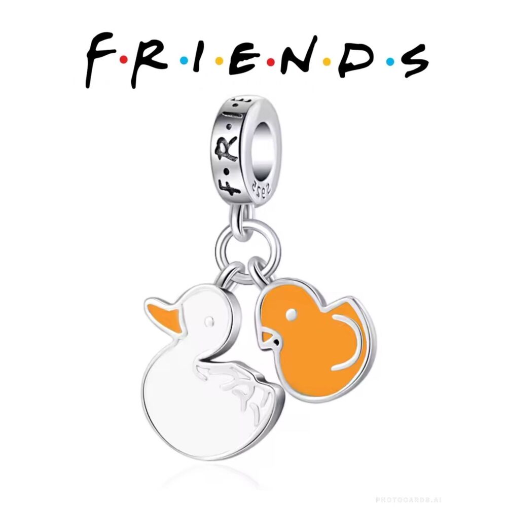 NWOT Friends TV Series Baby Chicks Pandora FIT Silver Dangle Charm